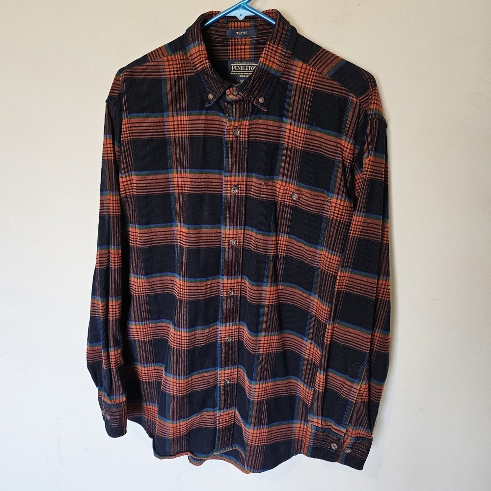 Pendleton Fireside Button Down Cotton Shirt- Size… - image 1